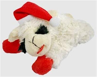 Multipet Lamb Chop W/ Santa Hat 6 Inch