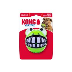 KONG Grinz Frog Dog Toy Green, 1ea/LG
