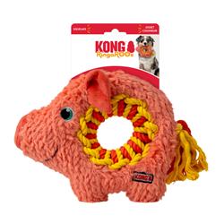 KONG Ringaroos Dog Toy Pig, 1ea/MD