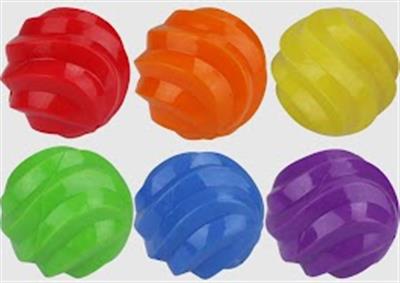 Multipet Spiral Balls Ball(Assorted) 4 Inch