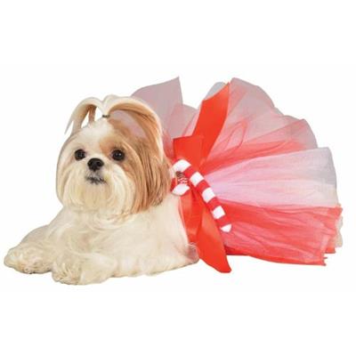 Rubie's Candy Cane Tutu Pet Costume For Dogs and Cats S/M
