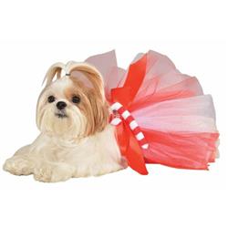 Rubie's Candy Cane Tutu Pet Costume For Dogs and Cats M/L