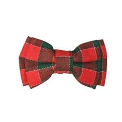 Fashion Pet Bow Tie Plaid Red 1ea XS/SM