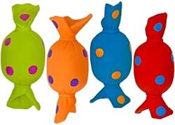 Multipet Latex Candy with Squeaker Dog Toy Assorted 1ea/3 in