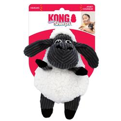 KONG Sherps Floofs Sheep Plush Squeak Dog Toy 1ea/MD