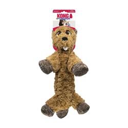 KONG Low Stuff Flopzie Beaver Dog Toy 1ea/MD