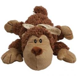 KONG Cozie Spunky Monkey Plush Dog Toy Brown 1ea/MD