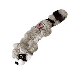 KONG Scrunch Knots Raccoon Dog Toy Gray 1ea/MD/LG