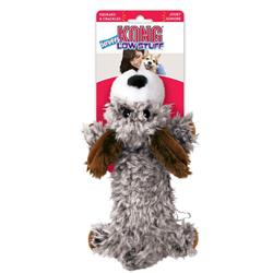 KONG Low Stuff Scruffs Plush Dog Toy Dark Brown 1ea/LG