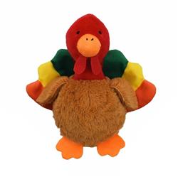 Multipet Harvest Knobby Noggin' Turkey Dog Toy