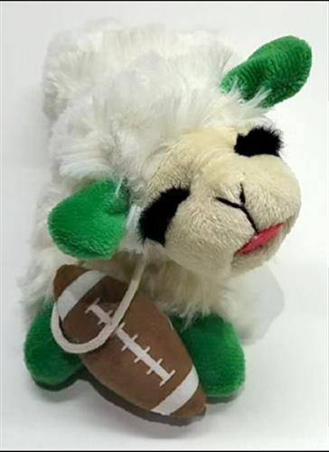 Multipet Tailgate Lamb Chop w/ Football Dog Toy 6.5"