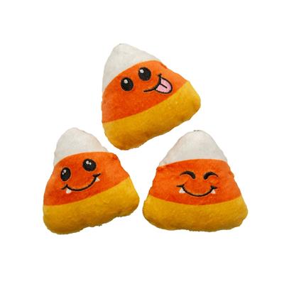 SnugArooz Candy Corn Plush Dog Toy 3pk