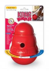KONG Wobbler Food and Treat Dispenser Dog Toy Red 1ea/SM