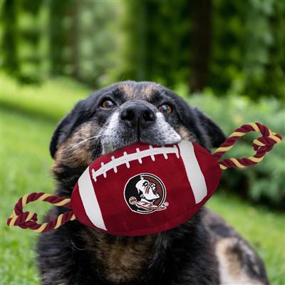 Florida State Seminoles Nylon Football Dog Toy