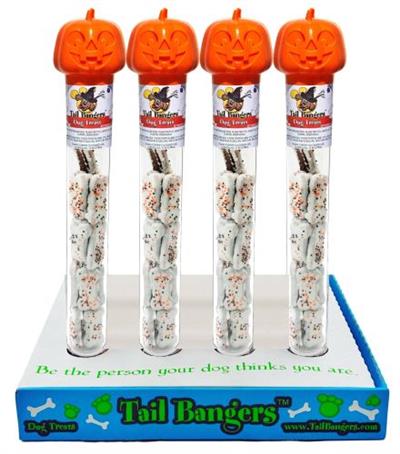 Pumpkin Tube with Dog Treats - 6 oz.