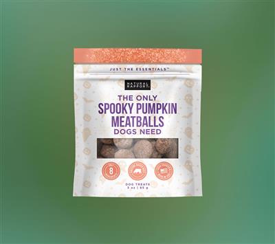 The Only Spooky Pumpkin Meatballs Dogs Need