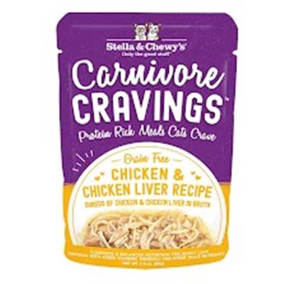 Stella and Chewys Carnivore Cravings Chicken and Chicken Liver Recipe 2.8oz. (Case of 24)