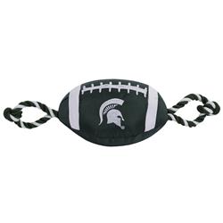 Michigan State Spartans Nylon Football Dog Toy