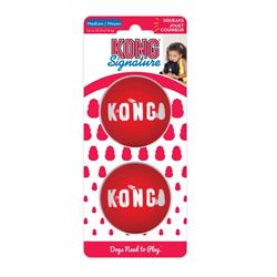 KONG Signature Ball Dog Toy Red 1ea/2 pk, MD