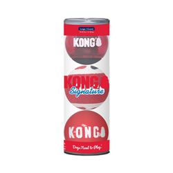 KONG Signature Ball Dog Toy Assorted 1ea/LG, 3 pk