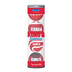 KONG Signature Ball Dog Toy Assorted 1ea/MD, 4 pk
