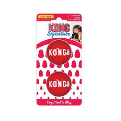 KONG Signature Ball Dog Toy Red 1ea/2 pk, SM