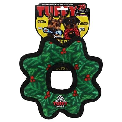 Tuffy Holiday Medium Gear Ring Wreath