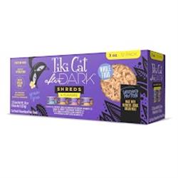 Tiki Pet Cat After Dark Shreds 3oz. Variety Pack (Case of 12)