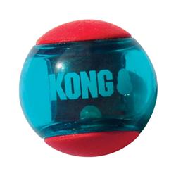KONG Squeezz Action Ball Dog Toy Red 1ea/LG