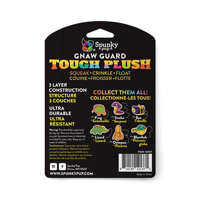 Spunky Pup Tough Plush Neon Bee