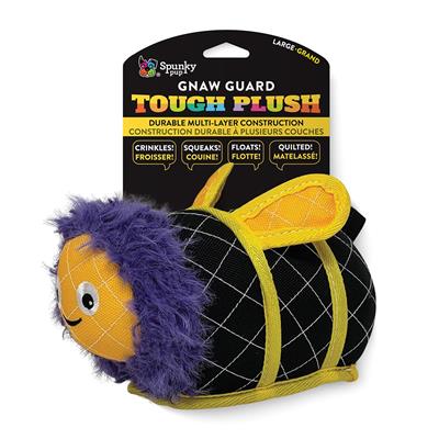 Spunky Pup Tough Plush Neon Bee