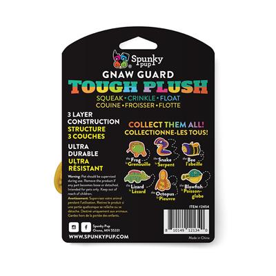 Spunky Pup Tough Plush Neon Blowfish