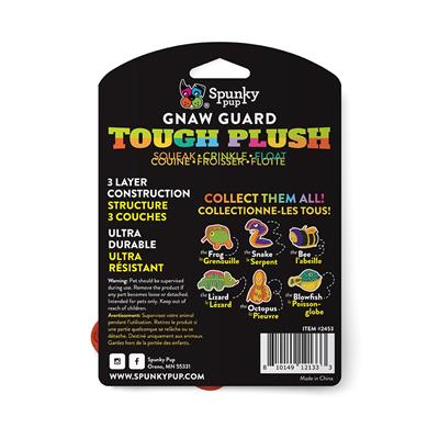 Spunky Pup Tough Plush Neon Frog