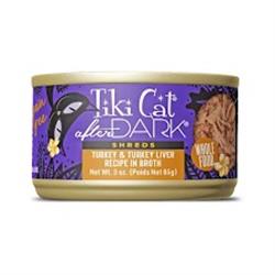 Tiki Pet Cat After Dark Shreds Turkey & Turkey Liver 3oz. (Case of 12)