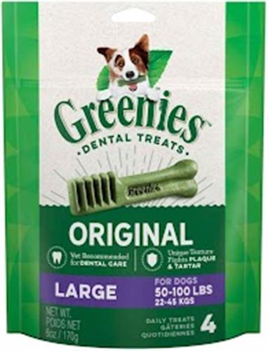 Greenies Dog Dental Treats Large Original 1ea/6 oz, 4 ct