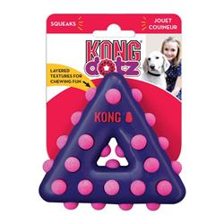 KONG Dotz Triangle Dog Toy 1ea/SM