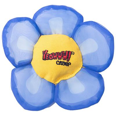 Yeowww Daisy's Flower Tops Catnip Cat Toy Blue,