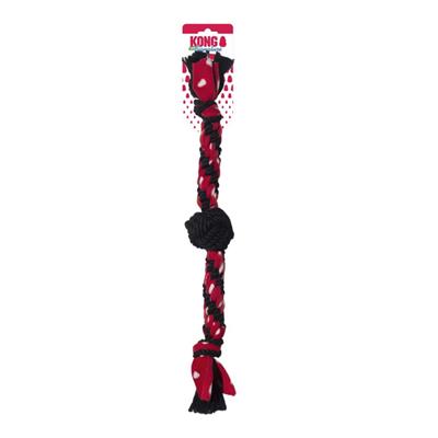 KONG Signature Rope Dual Knot with Ball Dog Toy 1ea