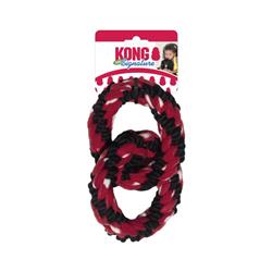 KONG Signature Rope Double Ring Tug Dog Toy 1ea