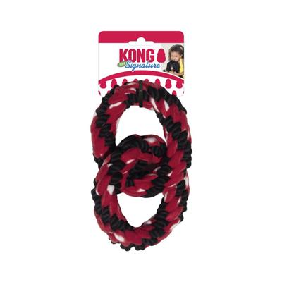 KONG Signature Rope Double Ring Tug Dog Toy 1ea