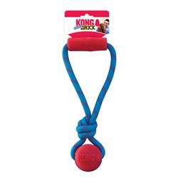KONG Jaxx Brights Tug with Ball Dog Toy Assorted 1ea/MD