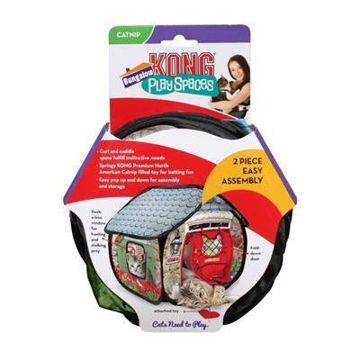KONG Play Spaces Bungalow Cat Toy Multi-Color 1ea
