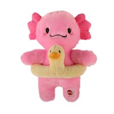 Spot Axolotl With Duck Tube Dog Toy 1ea/10 in