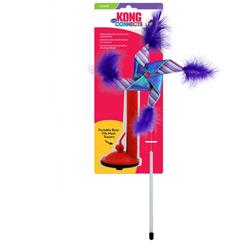 KONG Connects Switch Teaser Pinwheel Cat toy Blue/Purple 1ea/One Size