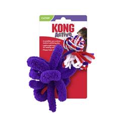 KONG Cat Active Rope Cat Toy Red & Purple 1ea/2 pk