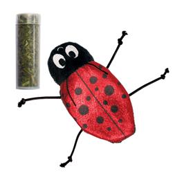 KONG Refillables Critter Catnip Cat Toy Ladybug 1ea/One Size