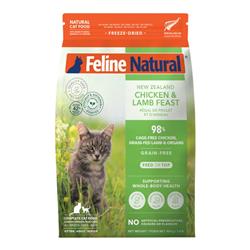 Feline Natural Cat Freeze Dried Chicken & Lamb 1.8Lb