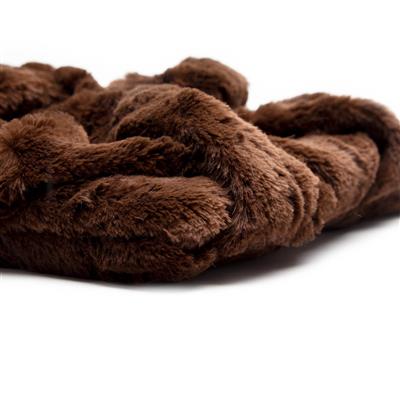 Nesting Bed - Chocolate Brown Minky Fur