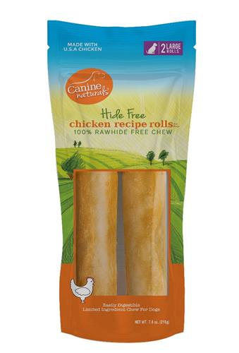 Canine Naturals Chicken Recipe Chew - 7" Roll