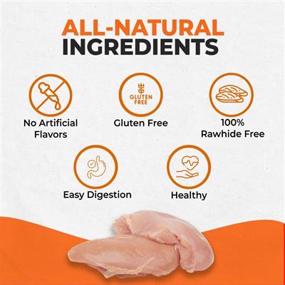 Canine Naturals Chicken Recipe Chew - 7" Roll